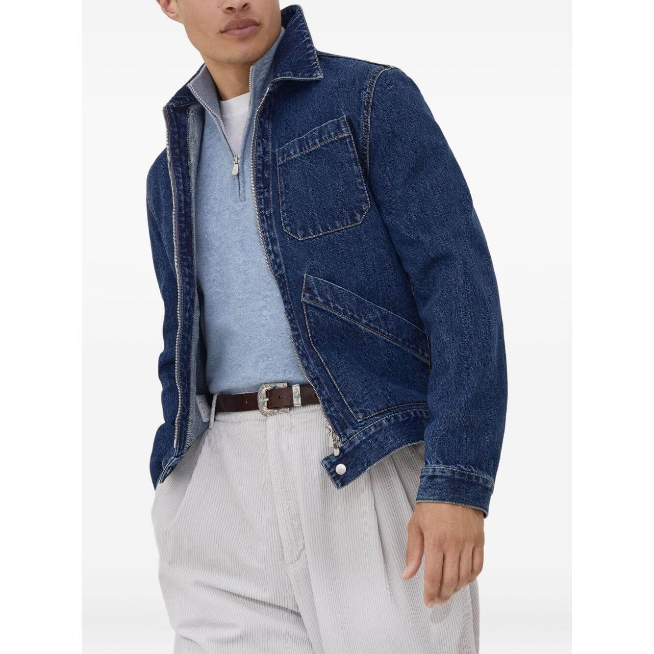 Brunello Cucinelli Sweaters Clear Blue M2200124CFF33-AI25