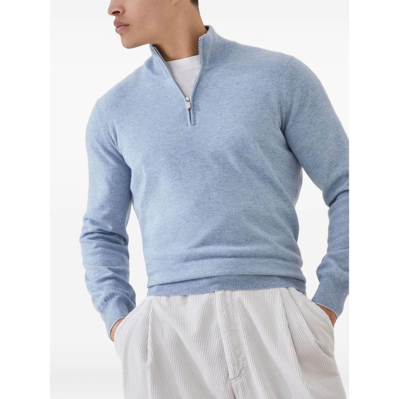 Brunello Cucinelli Sweaters Clear Blue M2200124CFF33-AI25
