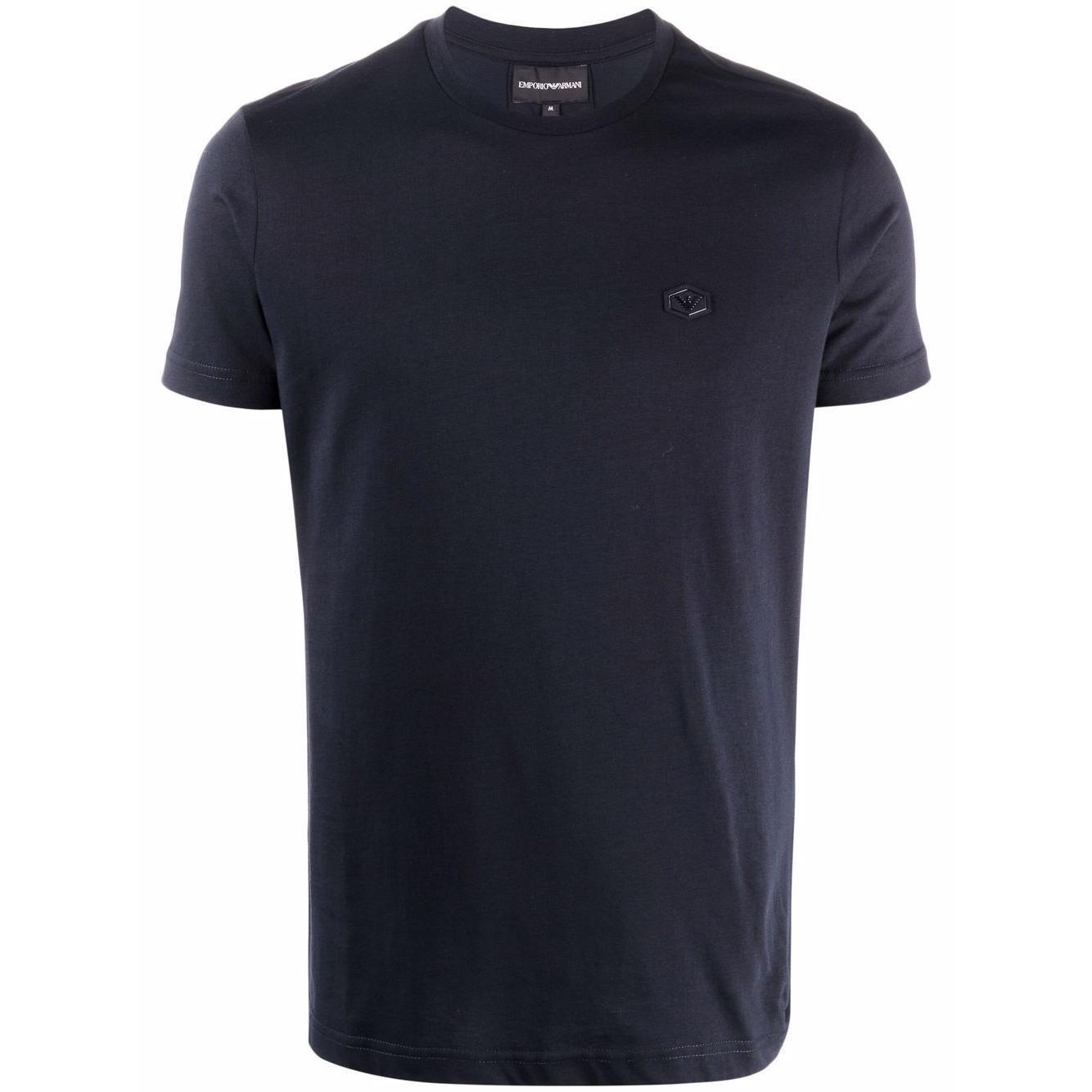 Emporio Armani T-shirts and Polos Blue Topwear