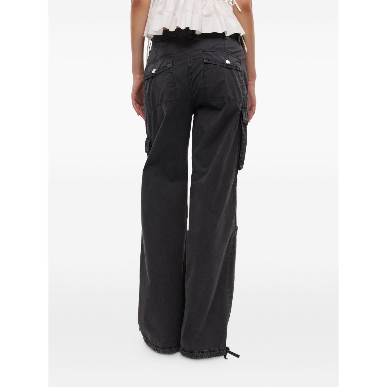 GANNI Trousers Grey W0446252-AI25