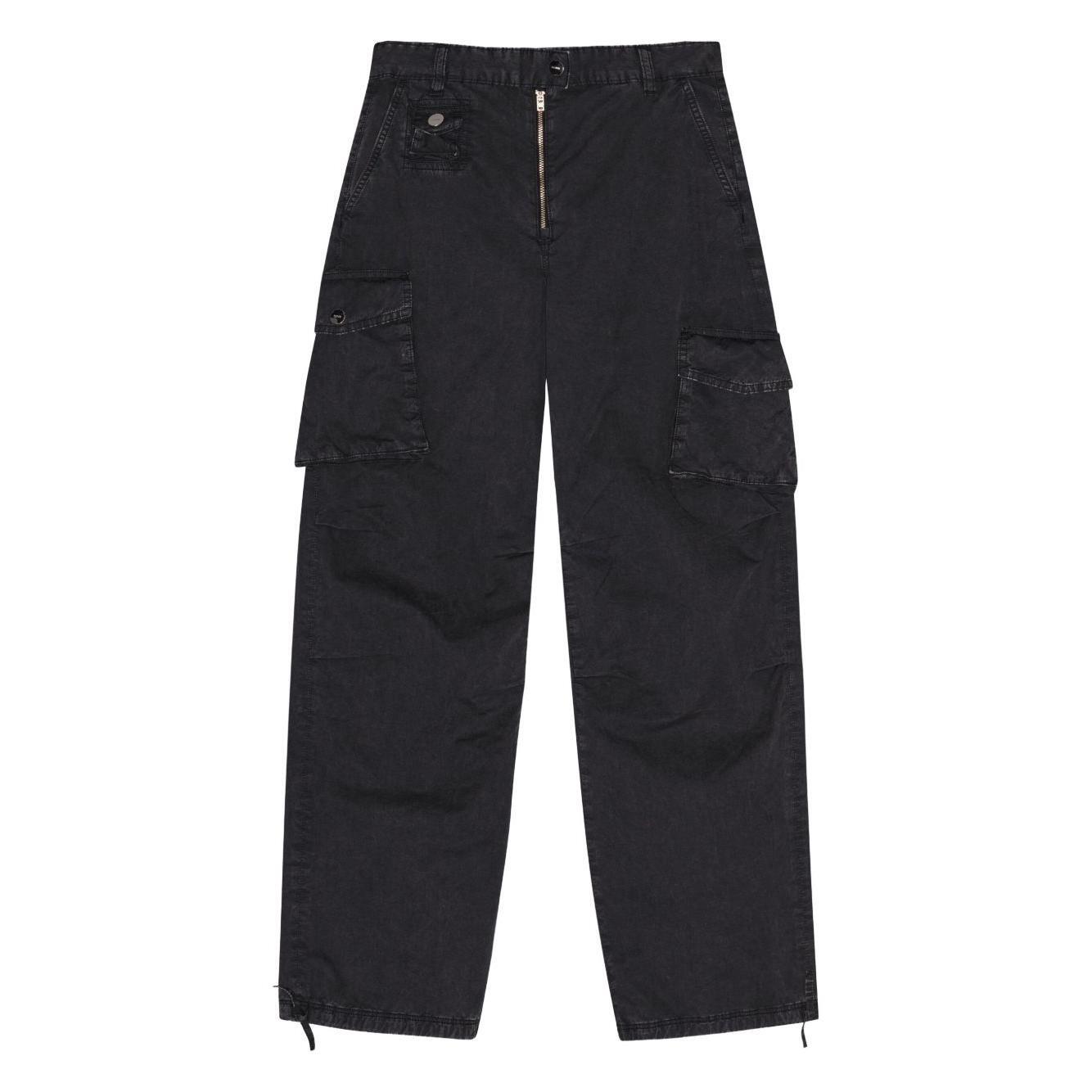 GANNI Trousers Grey W0446252-AI25