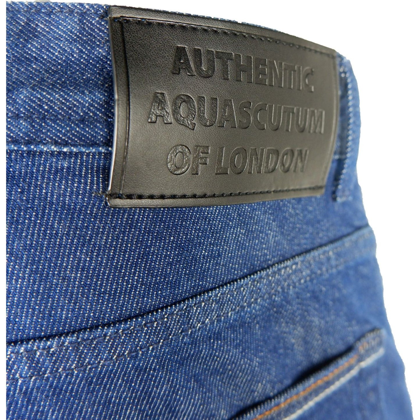 Aquascutum Blue Cotton Men Jeans AQ-7869-W30