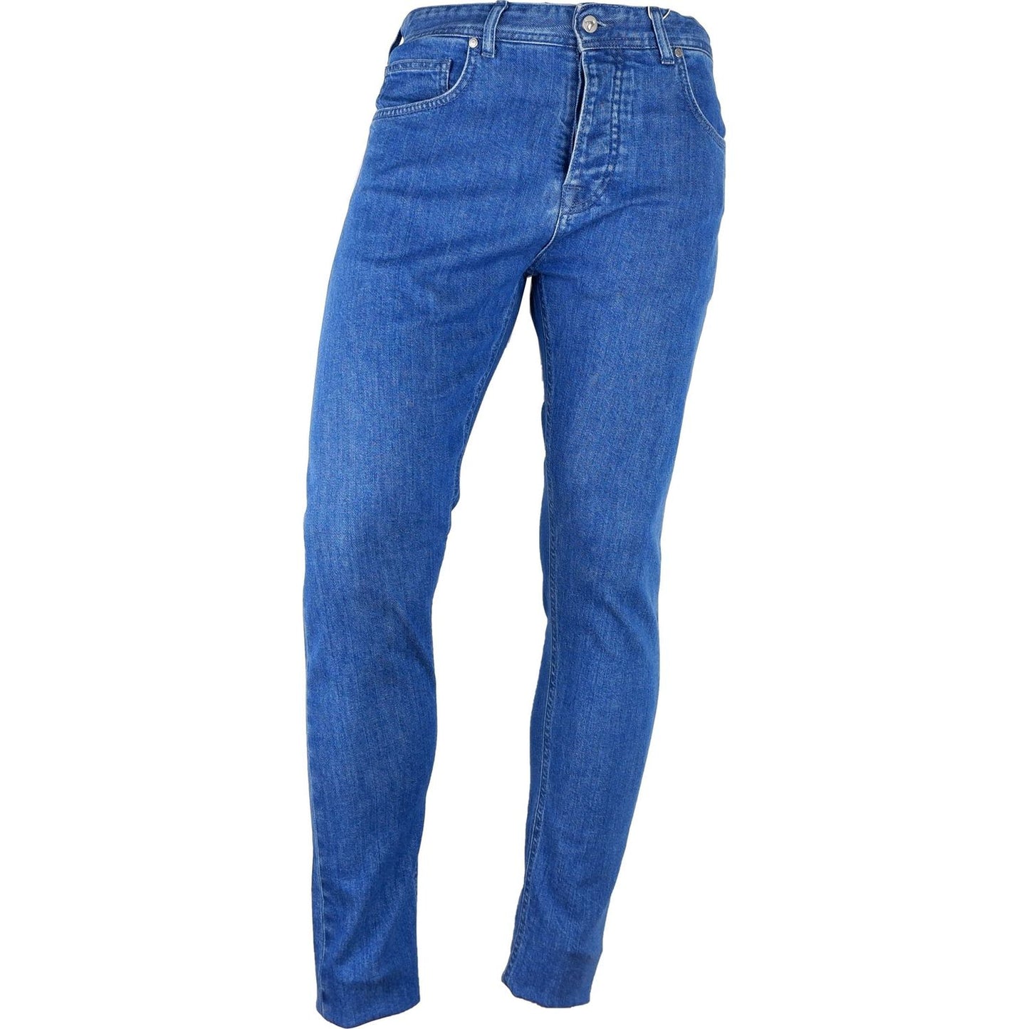 Aquascutum Blue Cotton Men Jeans AQ-7870-W31