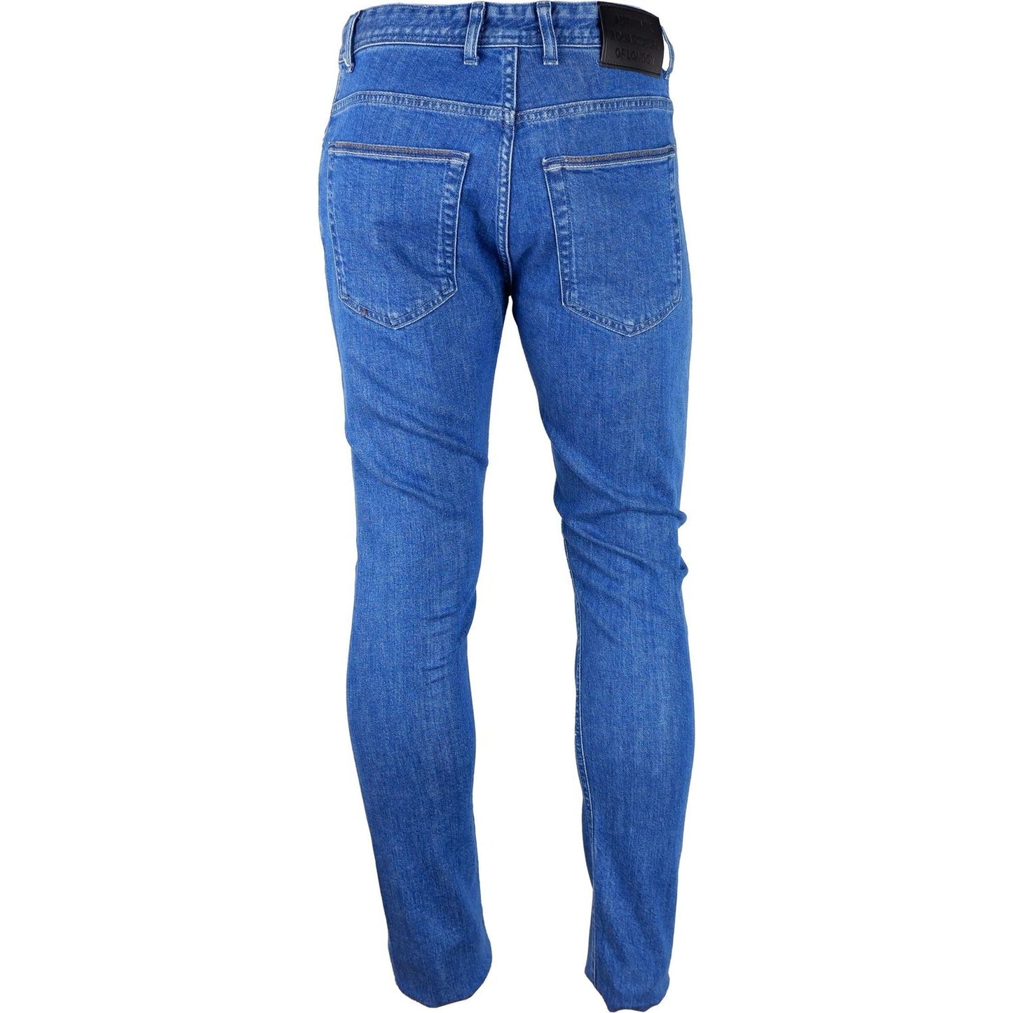 Aquascutum Blue Cotton Men Jeans AQ-7870-W31
