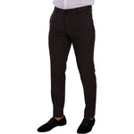 Dolce & Gabbana Bordeaux MARTINI Striped Slim Fit 2 Piece Suit KOS1928 - 48