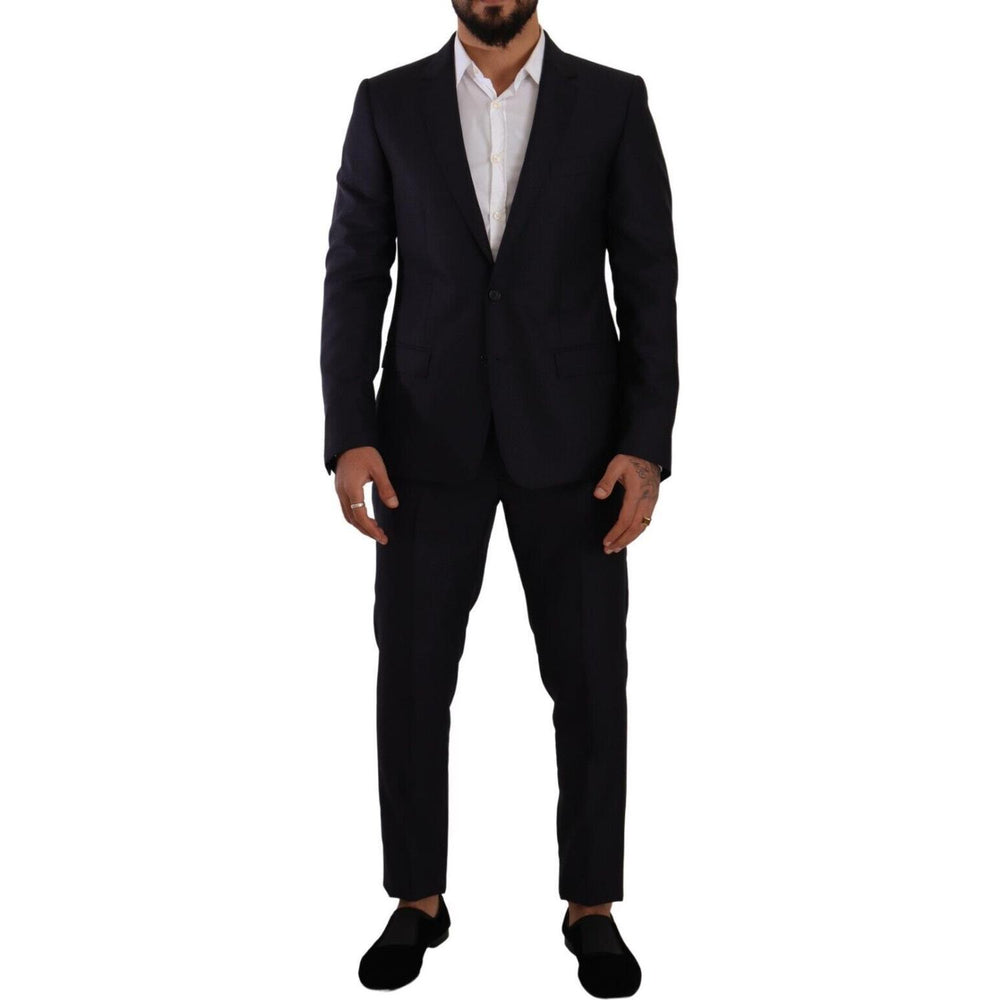 Dolce & Gabbana Blue MARTINI Slim fit 2 Piece Coat Suit KOS1907 - 50