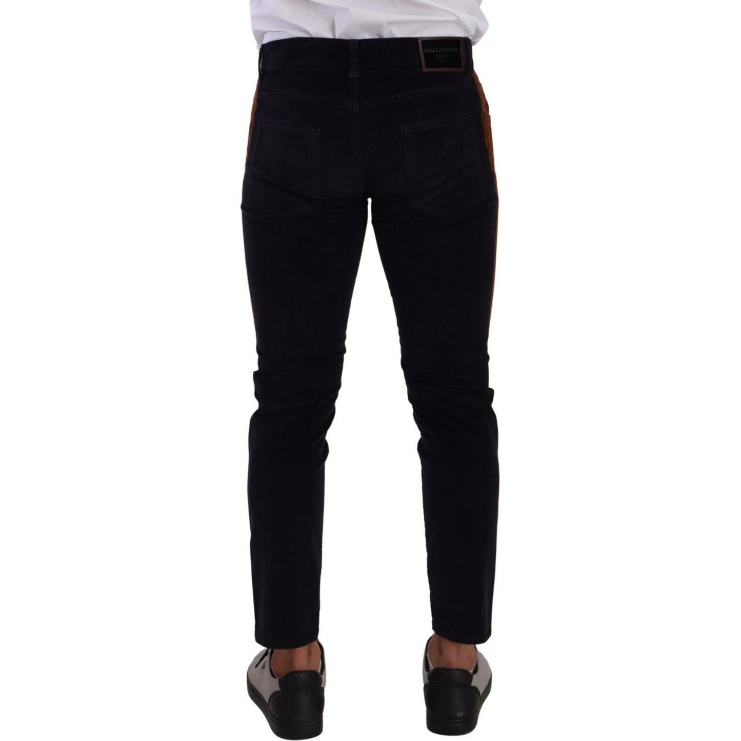 Dolce & Gabbana Elegant Slim Fit Denim for the Modern Man Dolce & Gabbana Black