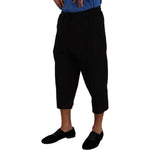 Dolce & Gabbana Black Cotton Torero Cropped Short Trouser Pants PAN72940 - 50
