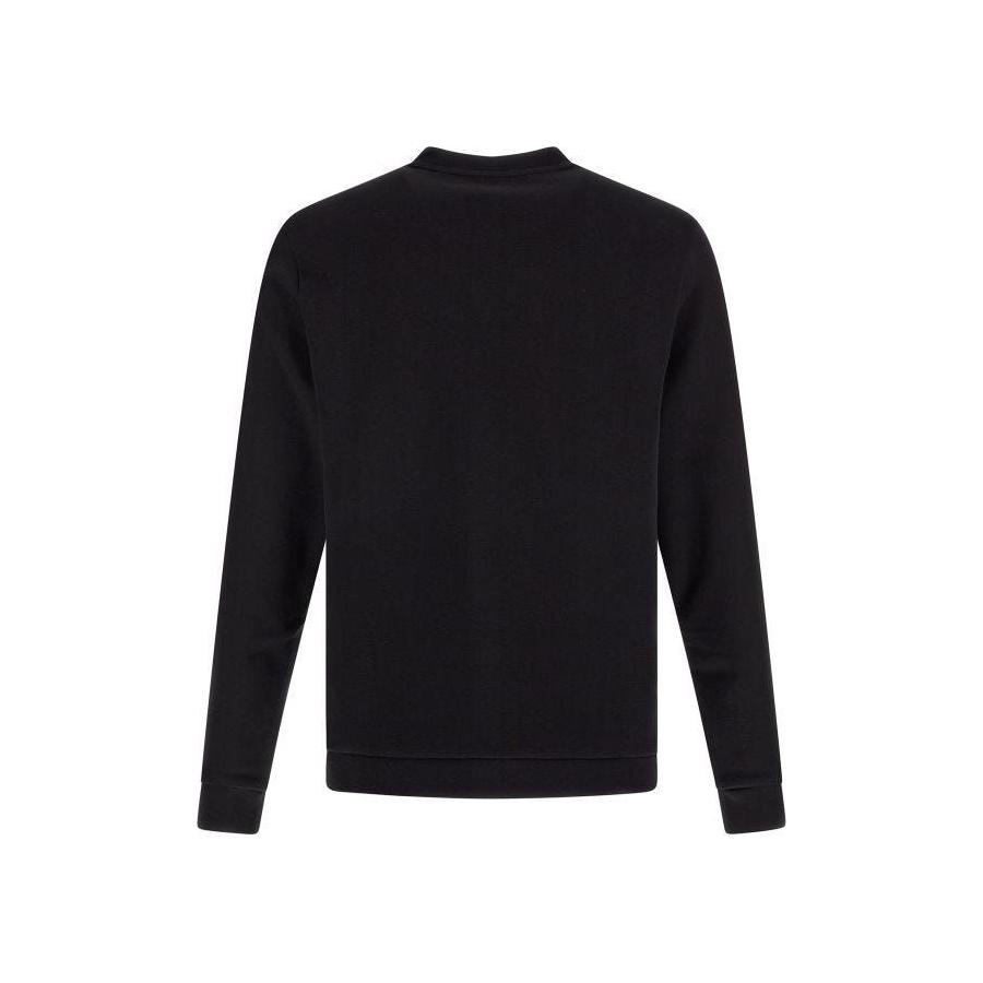 Hugo Boss Elegant Black Cotton Round Neck Sweatshirt Hugo Boss Black