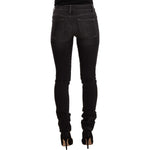 GF Ferre Black Washed Mid Waist Cotton Denim Skinny Jeans PAN72214 - 26