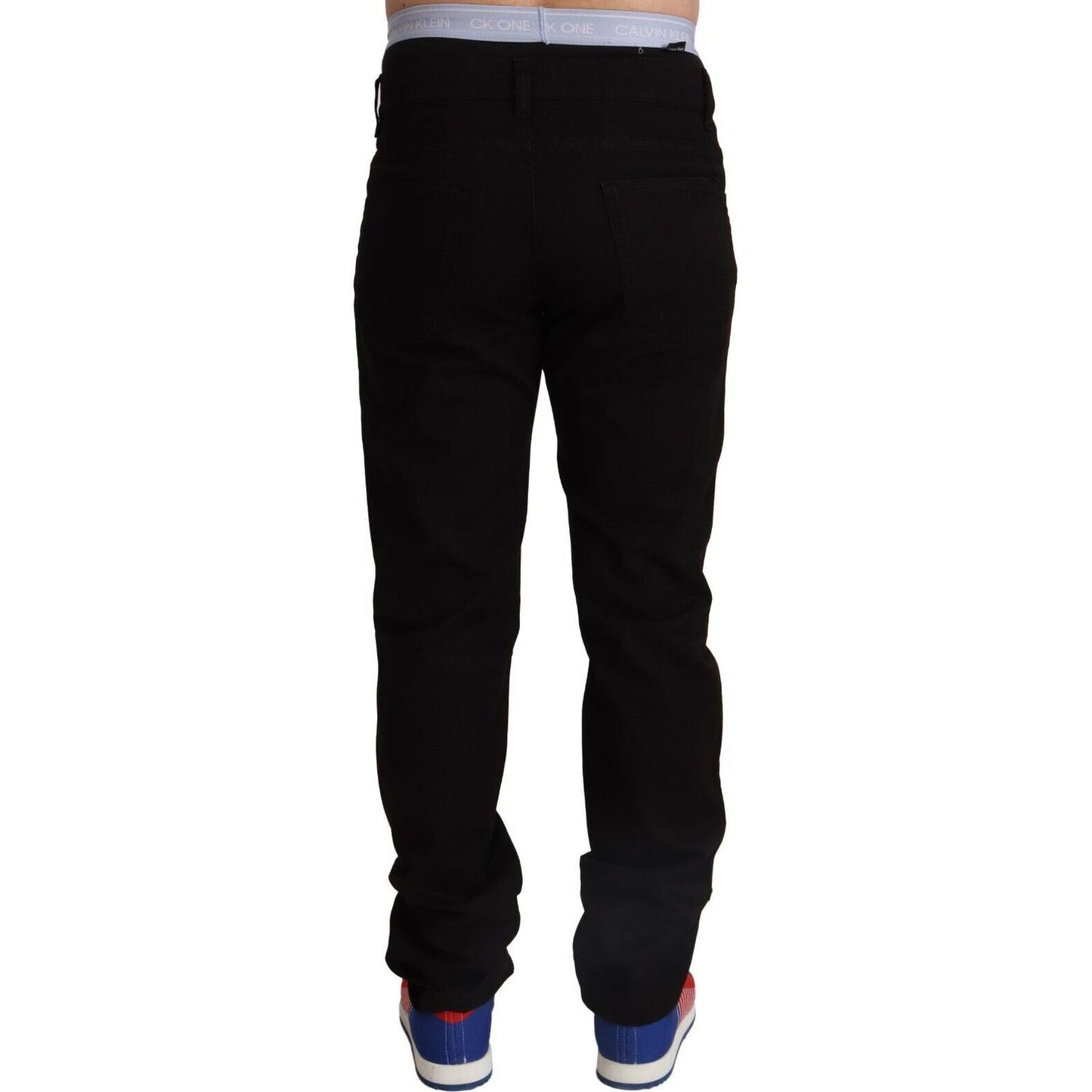 Dolce & Gabbana Elegant Skinny Black Cotton Pants Dolce & Gabbana Black