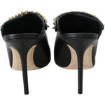 Jimmy Choo Elegant Black Gold Leather Pumps 192954477899