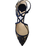 Jimmy Choo Navy Lancer Leather Pumps Elegance Unleashed