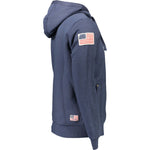 U.S. POLO ASSN. Blue Cotton Men Sweater US-9364-XXL