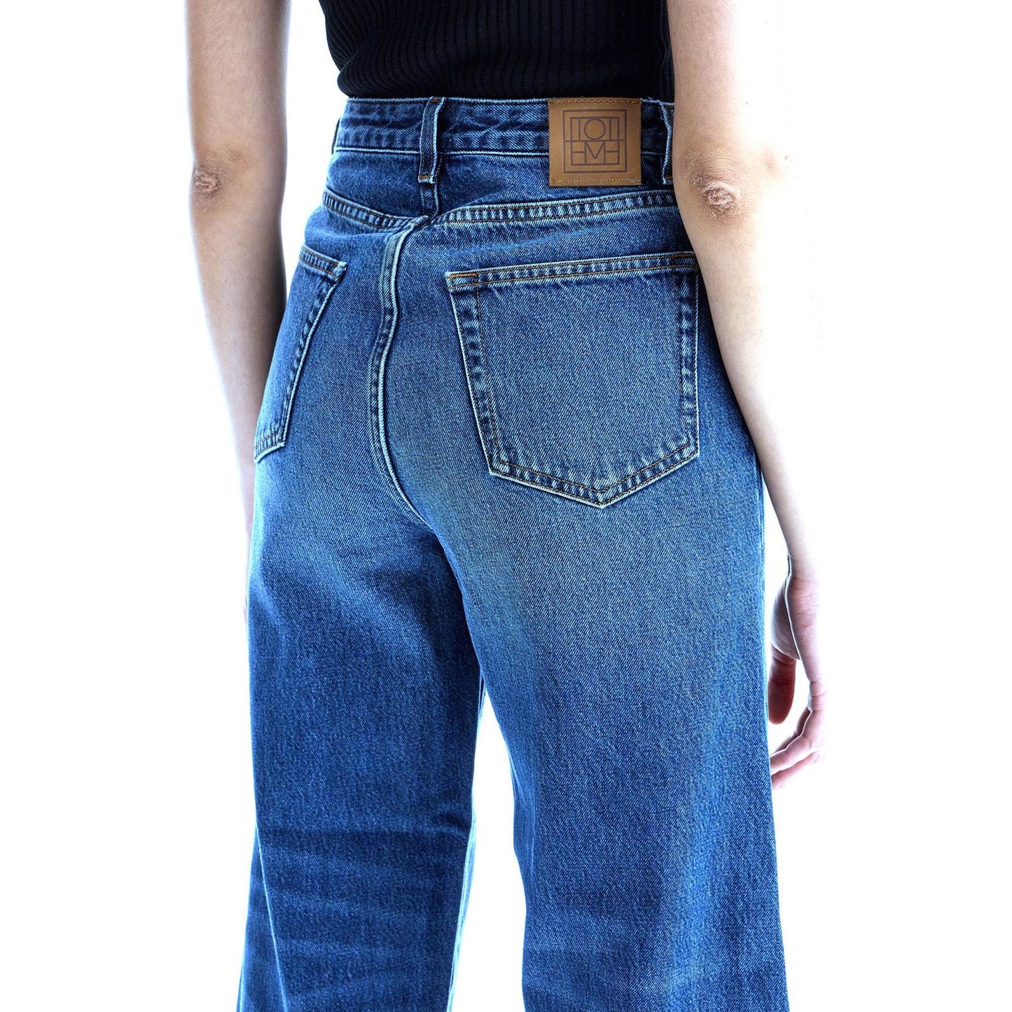 Toteme cropped flare jeans Jeans Toteme Dark Slate Blue