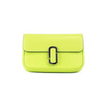 Marc Jacobs The J Marc Green Glow Smooth Leather Shoulder Crossbody Handbag 95106