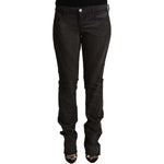 Costume National Black Cotton Mid Waist Skinny Pants PAN70735 - 26