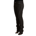 Costume National Black Cotton Mid Waist Skinny Pants PAN70735 - 26