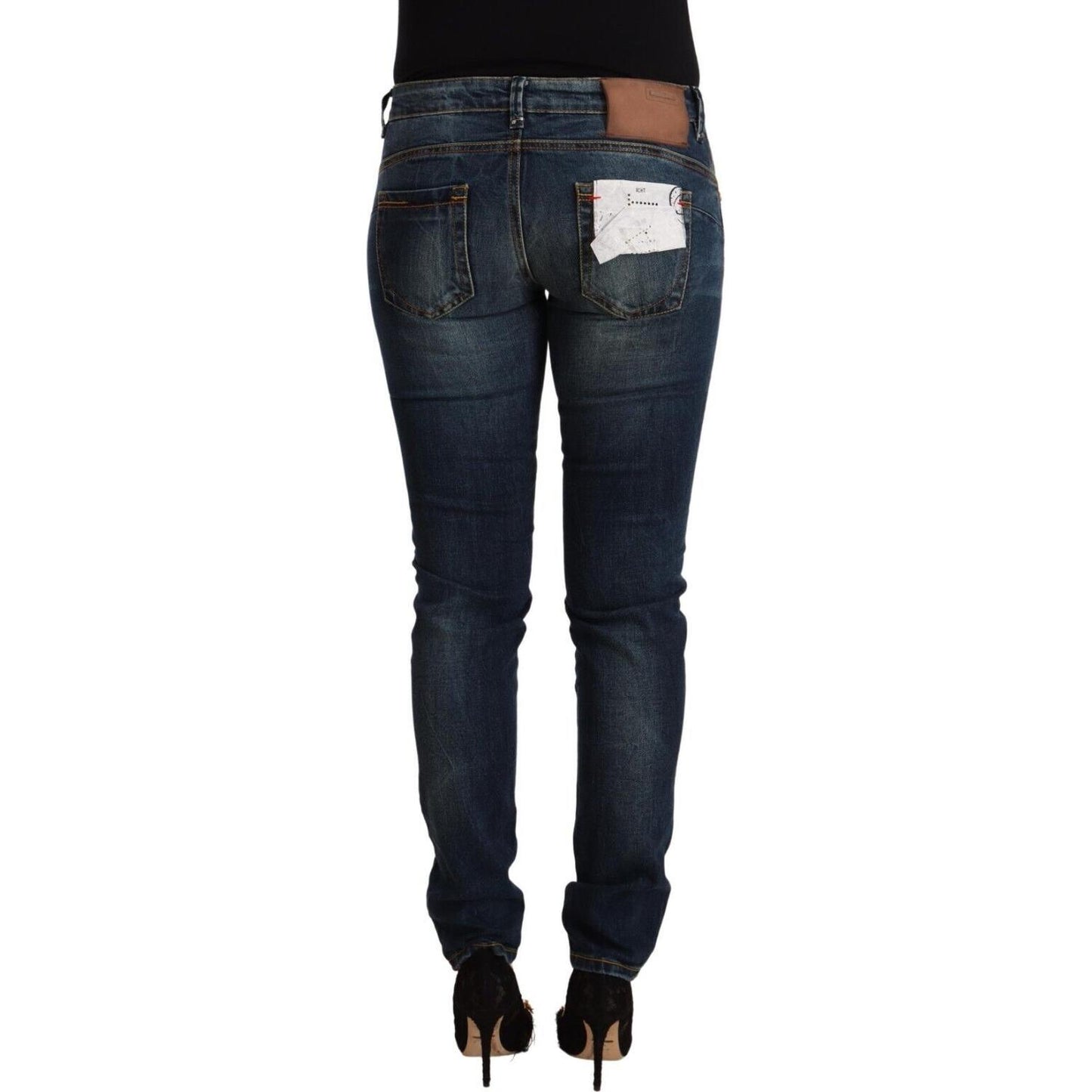 Acht Chic Slim-Fit Low Waist Skinny Jeans Acht Dark Slate Gray