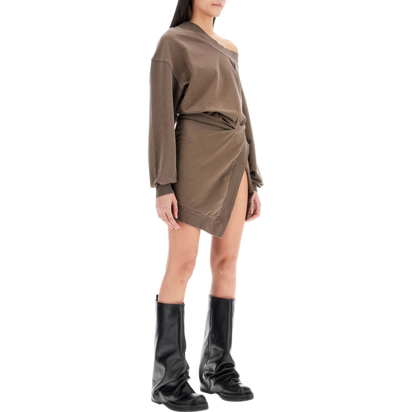 The Attico lightweight fleece mini dress
