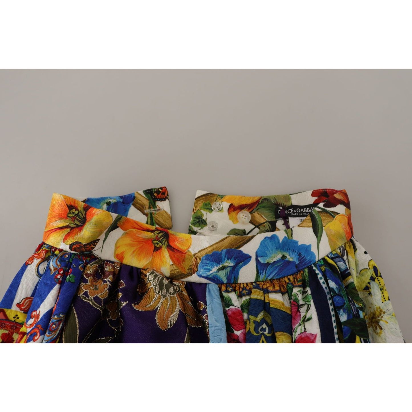 Dolce & Gabbana Multicolor Patchwork Sicily Long Maxi Skirt SKI1820- 36