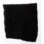 Dolce & Gabbana Purple Weasel Fur Crochet Hood Scarf Hat SIG18220