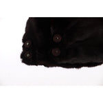 Dolce & Gabbana Purple Weasel Fur Crochet Hood Scarf Hat SIG18220