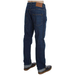 Acht Blue Wash Cotton Baggy Loose Fit Jeans SIG30448-1