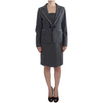 BENCIVENGA Gray Stretch Suit Sheath Dress & Blazer Set SIG32487-3