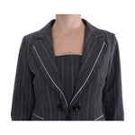 BENCIVENGA Gray Stretch Suit Sheath Dress & Blazer Set SIG32487-3
