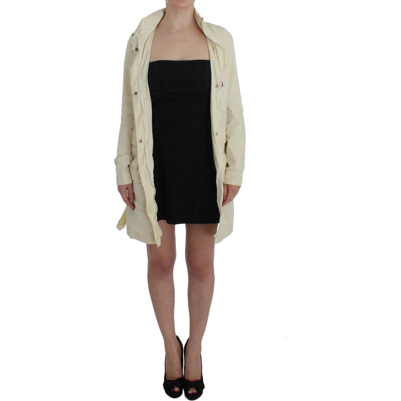 P.A.R.O.S.H. Chic Beige Trench Jacket Coat Coats & Jackets P.A.R.O.S.H. Rosy Brown