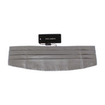 Dolce & Gabbana Silver Wide Belt Silk Cummerbund MS1002-1