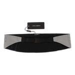 Dolce & Gabbana Silver Wide Belt Silk Cummerbund MS1002-1