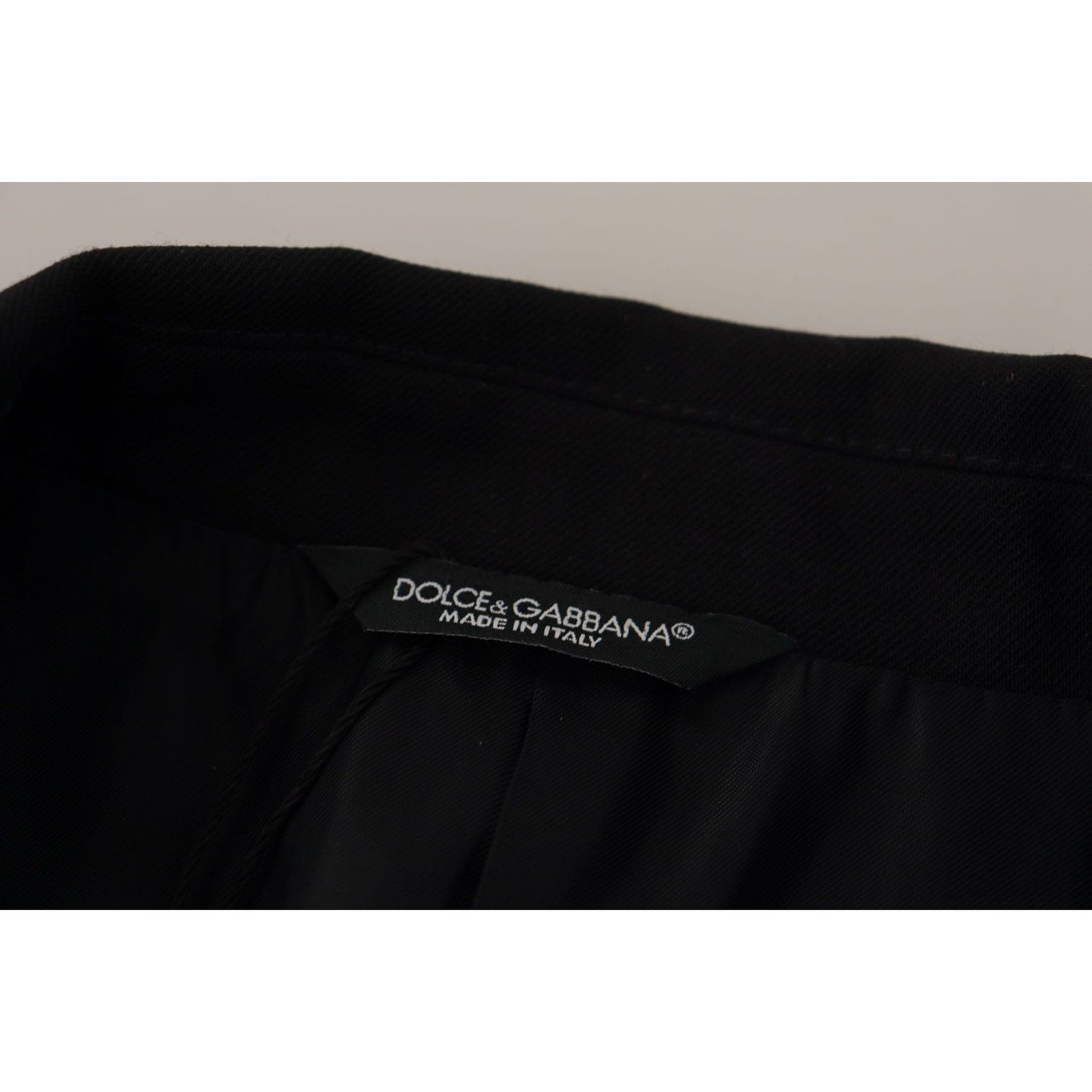 Dolce & Gabbana Elegant Double Breasted Wool Blazer Dolce & Gabbana Dark Gray