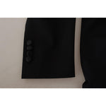 Dolce & Gabbana Black Double Breasted Coat Blazer Jacket JKT3375- 48