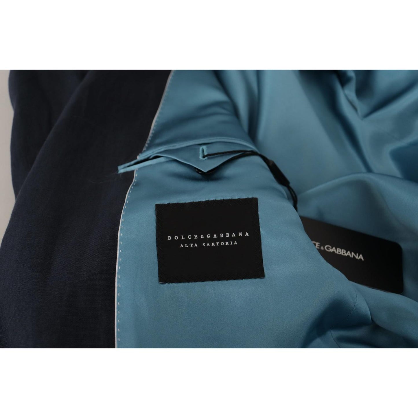 Dolce & Gabbana Elegant Linen Single Breasted Blazer Dolce & Gabbana Dark Slate Gray