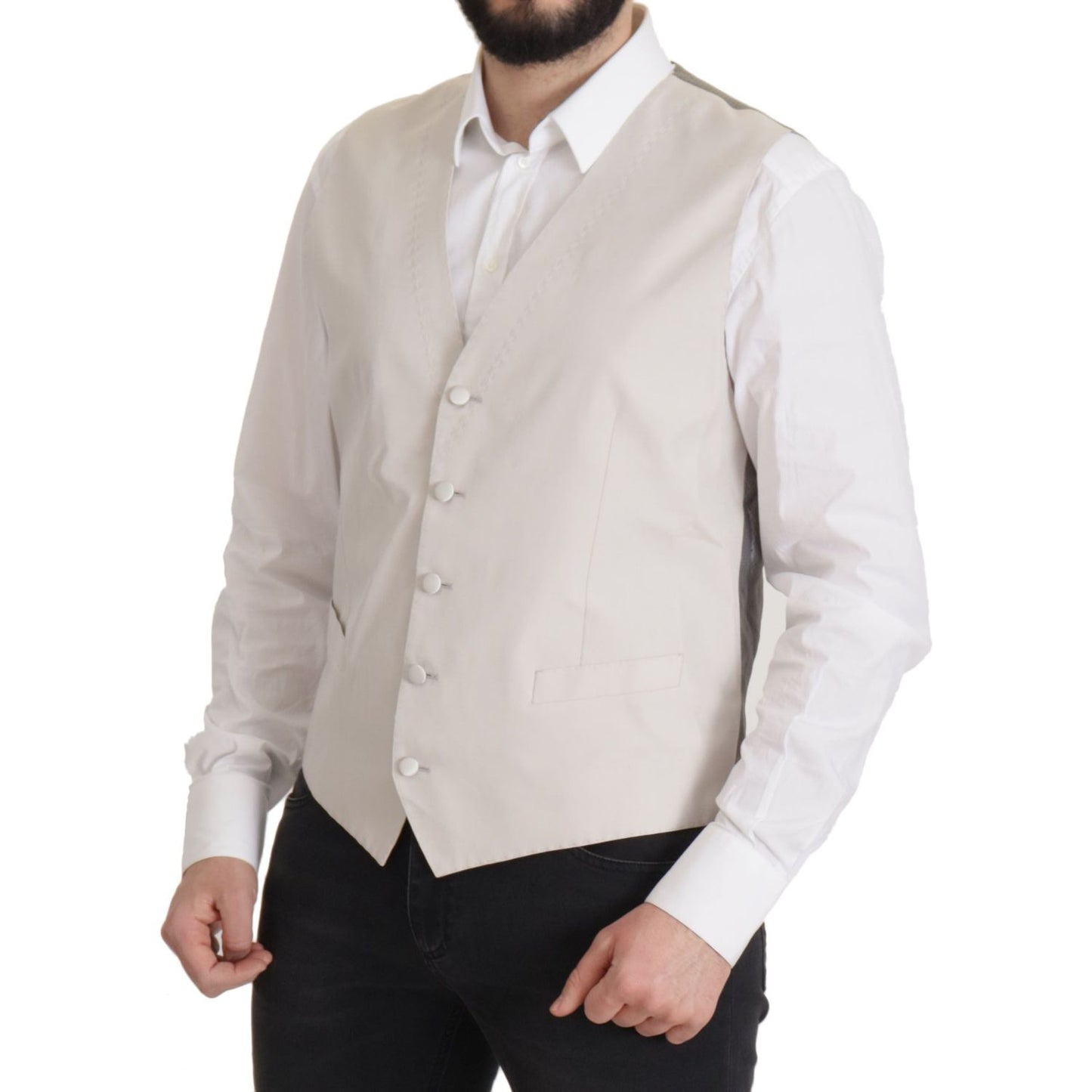 Dolce & Gabbana Gray Silk Single Breasted 2 Pc Blazer JKT3390- 54