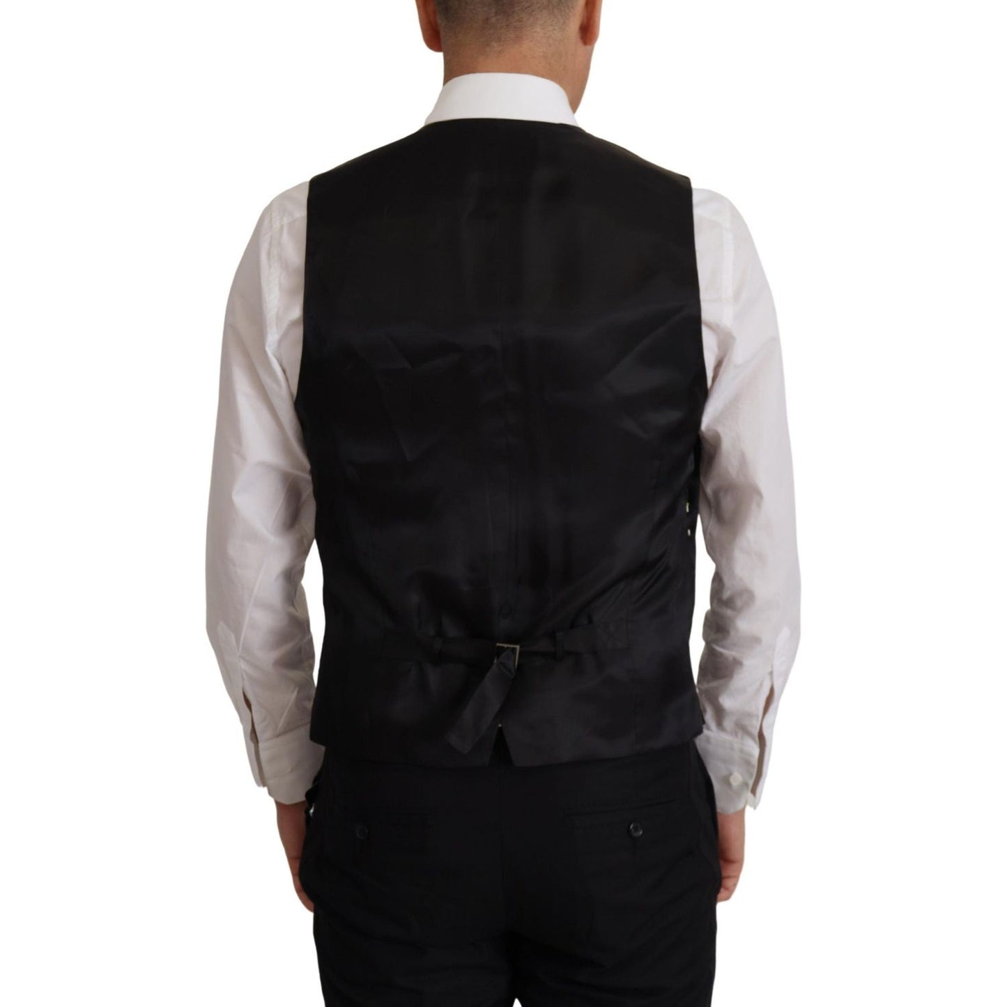 Dolce & Gabbana Black Jacket Vest 2 Piece MARTINI Blazer