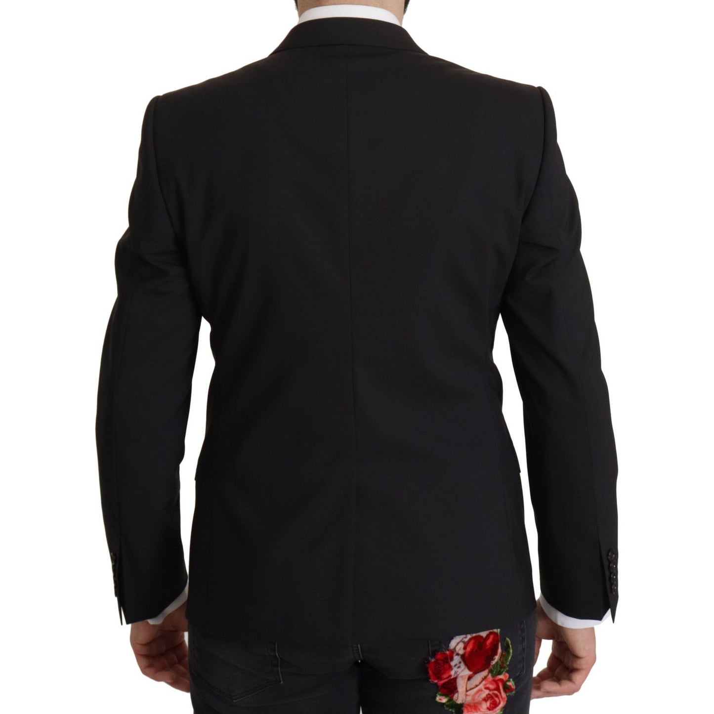 Dolce & Gabbana Black Single Breasted Jacket MARTINI Blazer JKT3411- 50