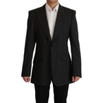 Dolce & Gabbana Black Wool Single Breasted Blazer v JKT3403- 48
