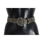 Dolce & Gabbana Crystal Buckle Sequined Waist Belt SIG13761-1