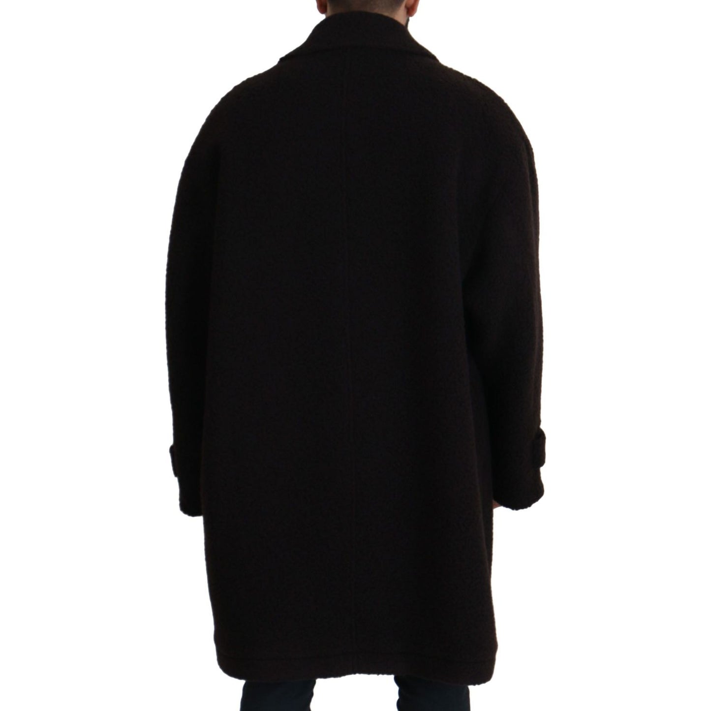 Dolce & Gabbana Elegant Black Alpaca Wool Blend Jacket Dolce & Gabbana Black