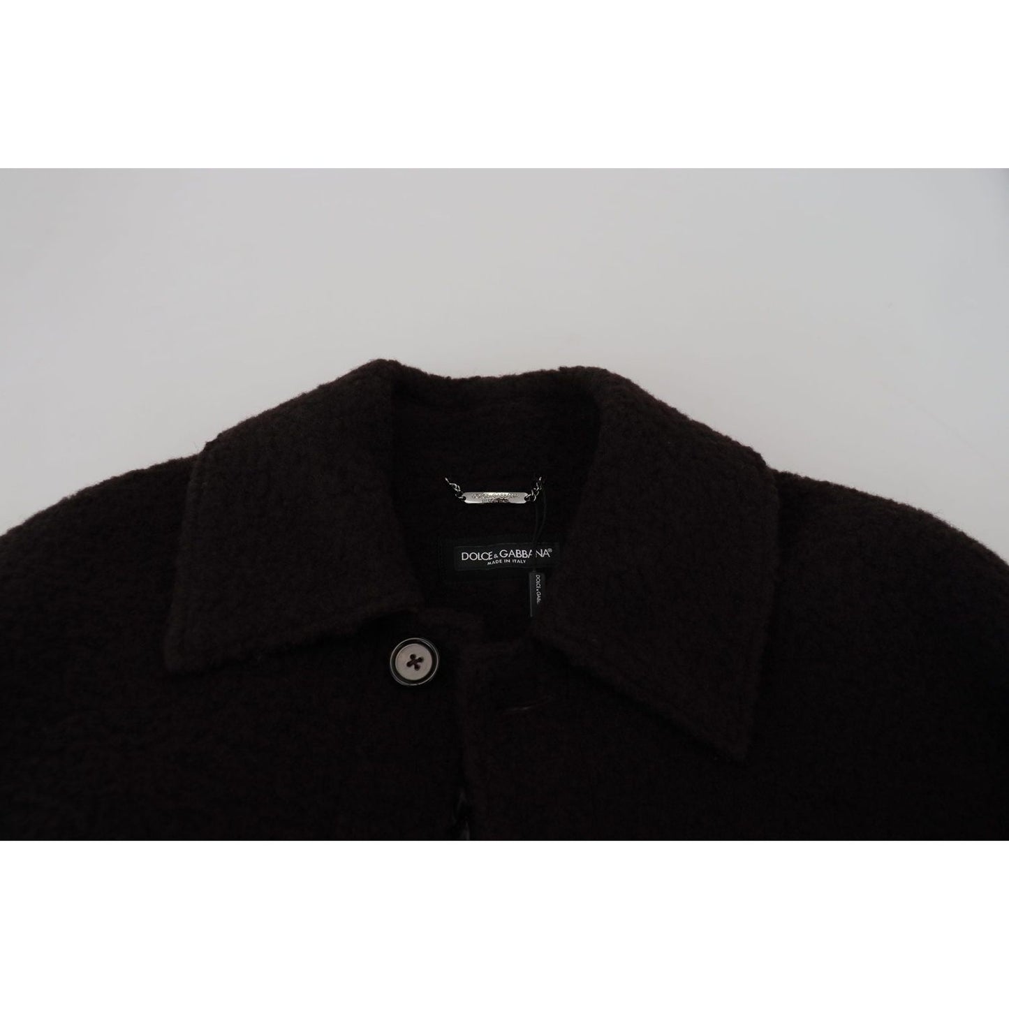 Dolce & Gabbana Elegant Black Alpaca Wool Blend Jacket Dolce & Gabbana Gray