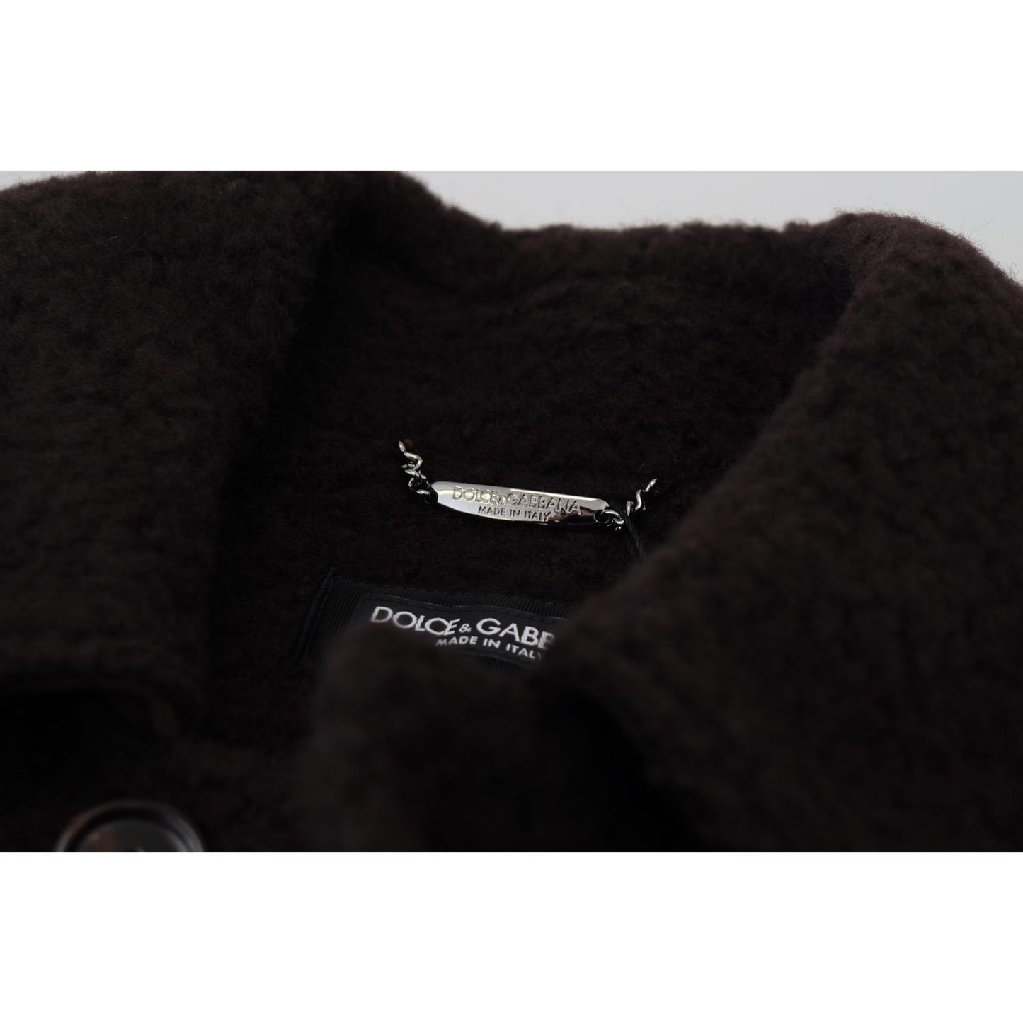 Dolce & Gabbana Elegant Black Alpaca Wool Blend Jacket Dolce & Gabbana Black