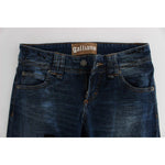 John Galliano Blue Wash Cotton Blend Slim Fit Bootcut Jeans SIG30162-2