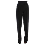 Ermanno Scervino Black Striped Cotton Blend Wide Legs Pants SIG30408-2