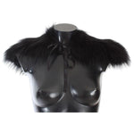 Dolce & Gabbana Black Fox Fur Collar Scarf MS1573-6