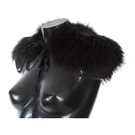 Dolce & Gabbana Black Fox Fur Collar Scarf MS1573-6