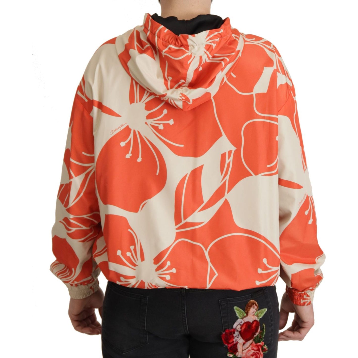 Dolce & Gabbana Multicolor Floral Hooded Pullover Sweater JKT3416- 50