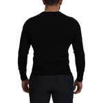 Dolce & Gabbana Black Wool Button Down Cardigan Sweater TSH8148- 44